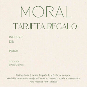 Tarjeta regalo